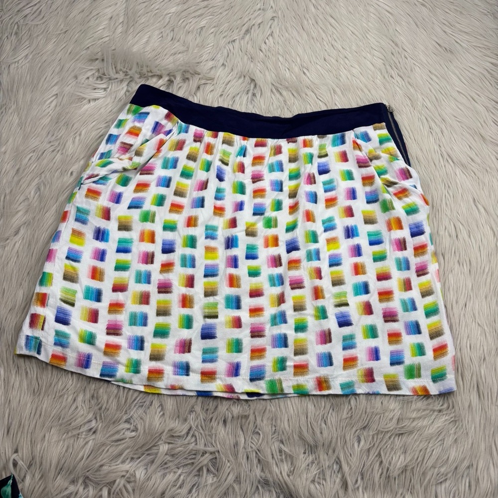 Promod‎ Women's 8 Multi-Color Color Swatch Mini Skirt Artsy Artist Twee